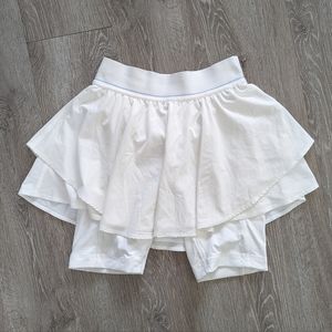 Lululemon Court Rival Tennis Skirt High-Rise Long Liner Size 4 White